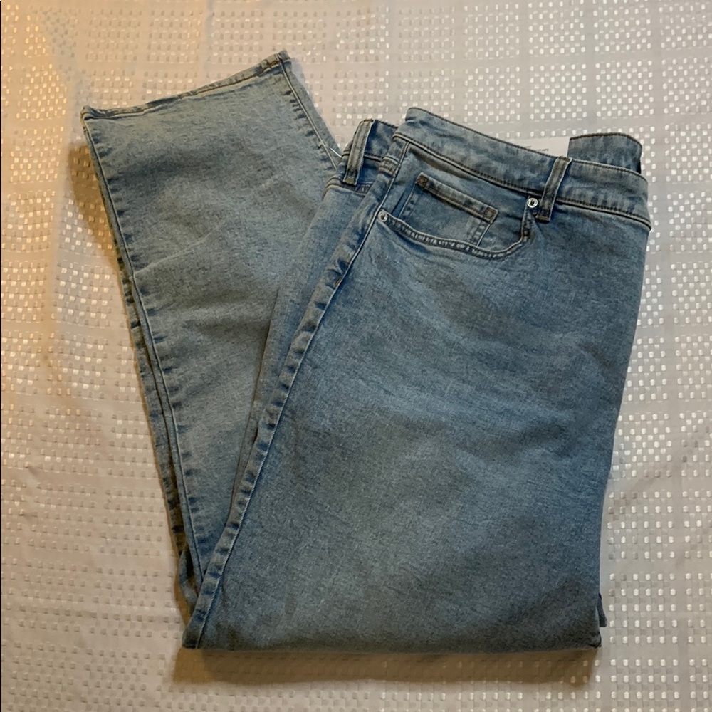 Joe Fresh women’s plus size blue denim jeans, size 22W.